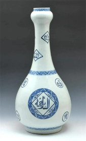 CHINESE MASSIVE BLUE AND WHITE