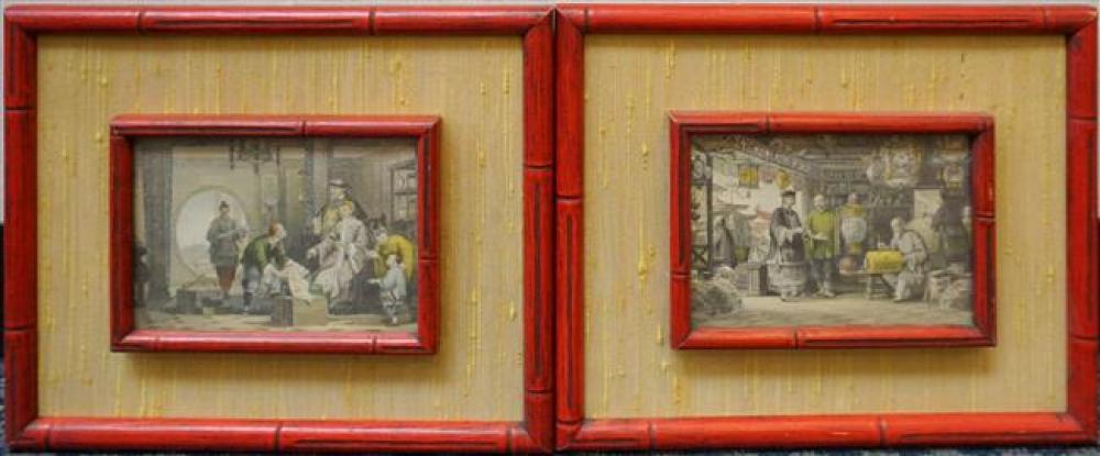 CHINESE MERCHANTS, PAIR COLOR
