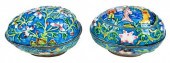 CHINESE METAL EGG SHAPED BOXES