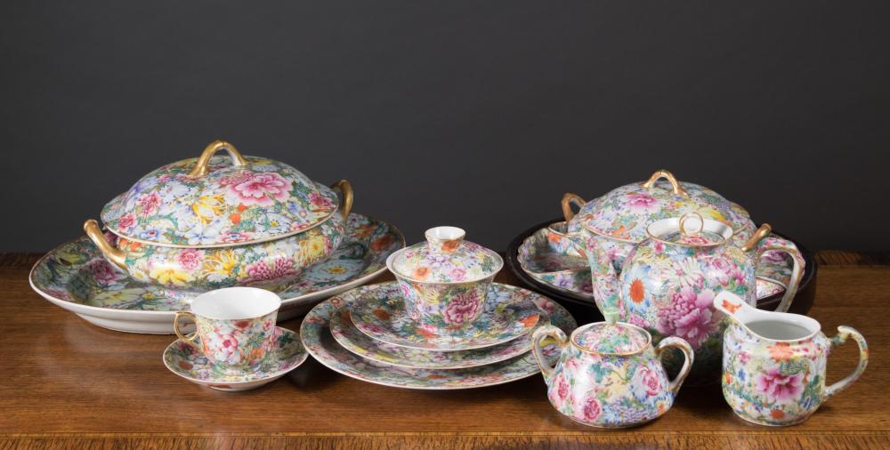 CHINESE MILLE FLEUR PORCELAIN