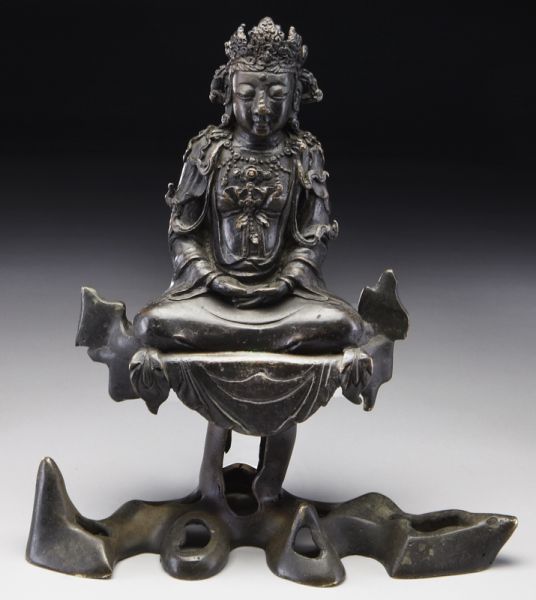 Chinese Ming bronze Guanyin