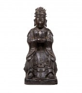 CHINESE MING BRONZE OF WENCHAN
