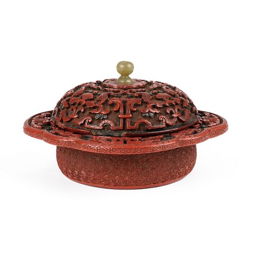 CHINESE MING CINNABAR / GREEN