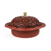 CHINESE MING CINNABAR / GREEN