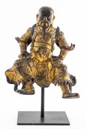 CHINESE MING DYNASTY GILT BRON