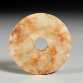 CHINESE MING ERA JADE HUAN BI
