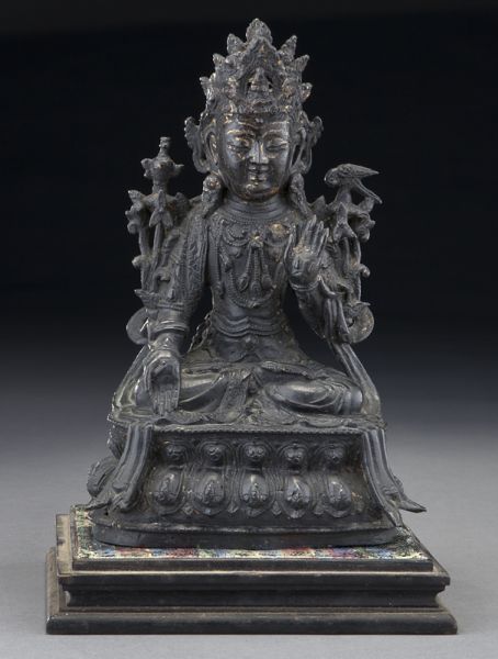 Chinese Ming gold lacquered
