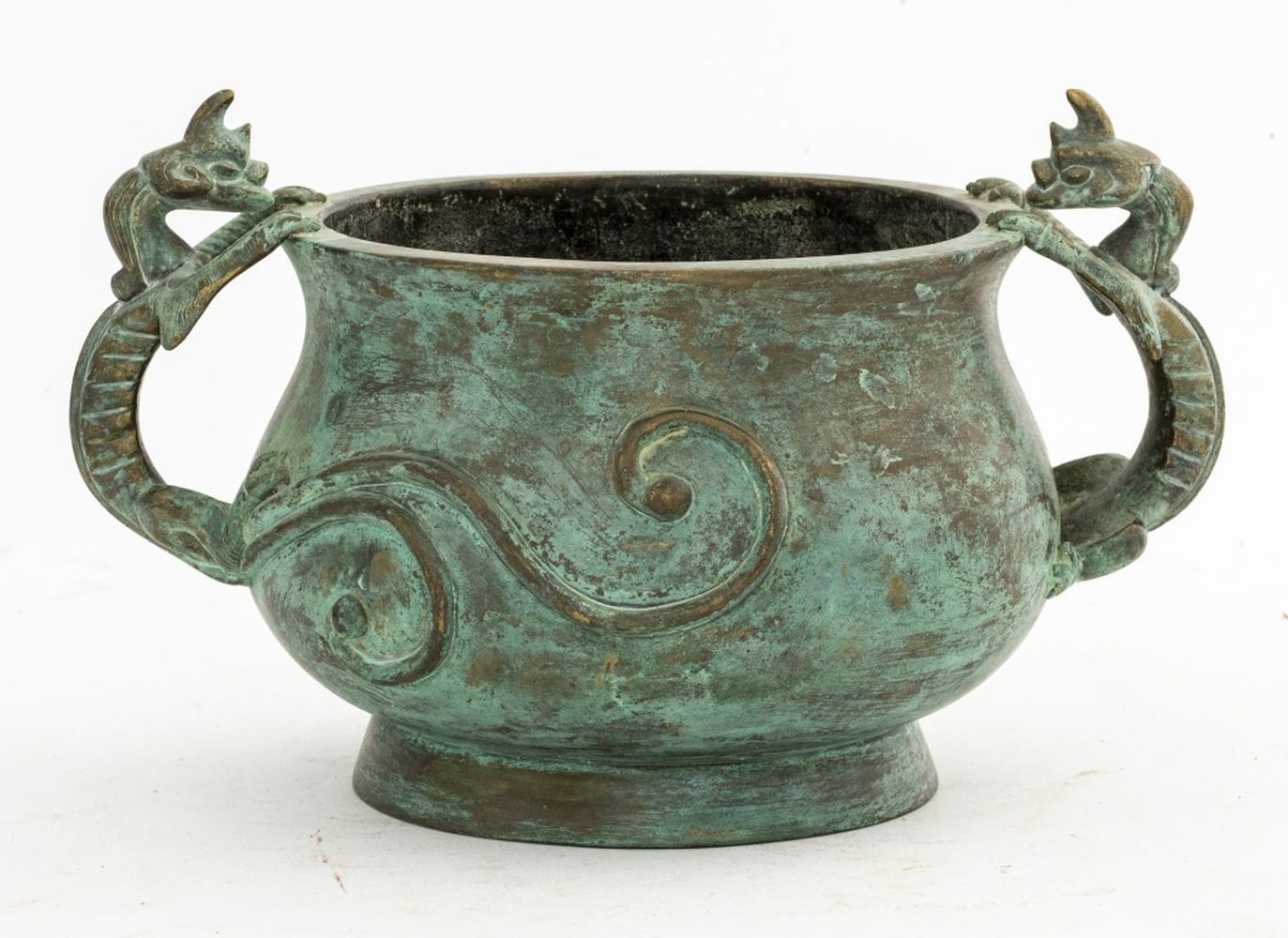 CHINESE MING MANNER BRONZE CENSOR W