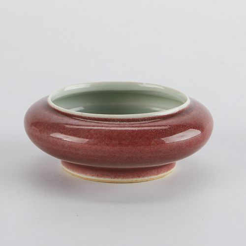 CHINESE MING OXBLOOD BRUSH WASHER