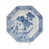 CHINESE MING STYLE BLUE & WHIT