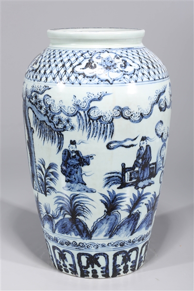 Chinese Ming-style blue and white