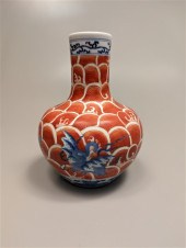 Chinese Ming-style blue and wh