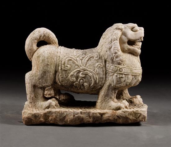 Chinese Ming style carved white
