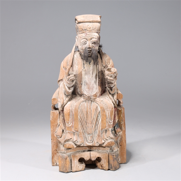 Chinese Ming style carved wood