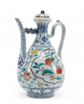 CHINESE MING STYLE DOUCAI LIDD