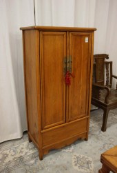 CHINESE MING-STYLE ELMWOOD CAB