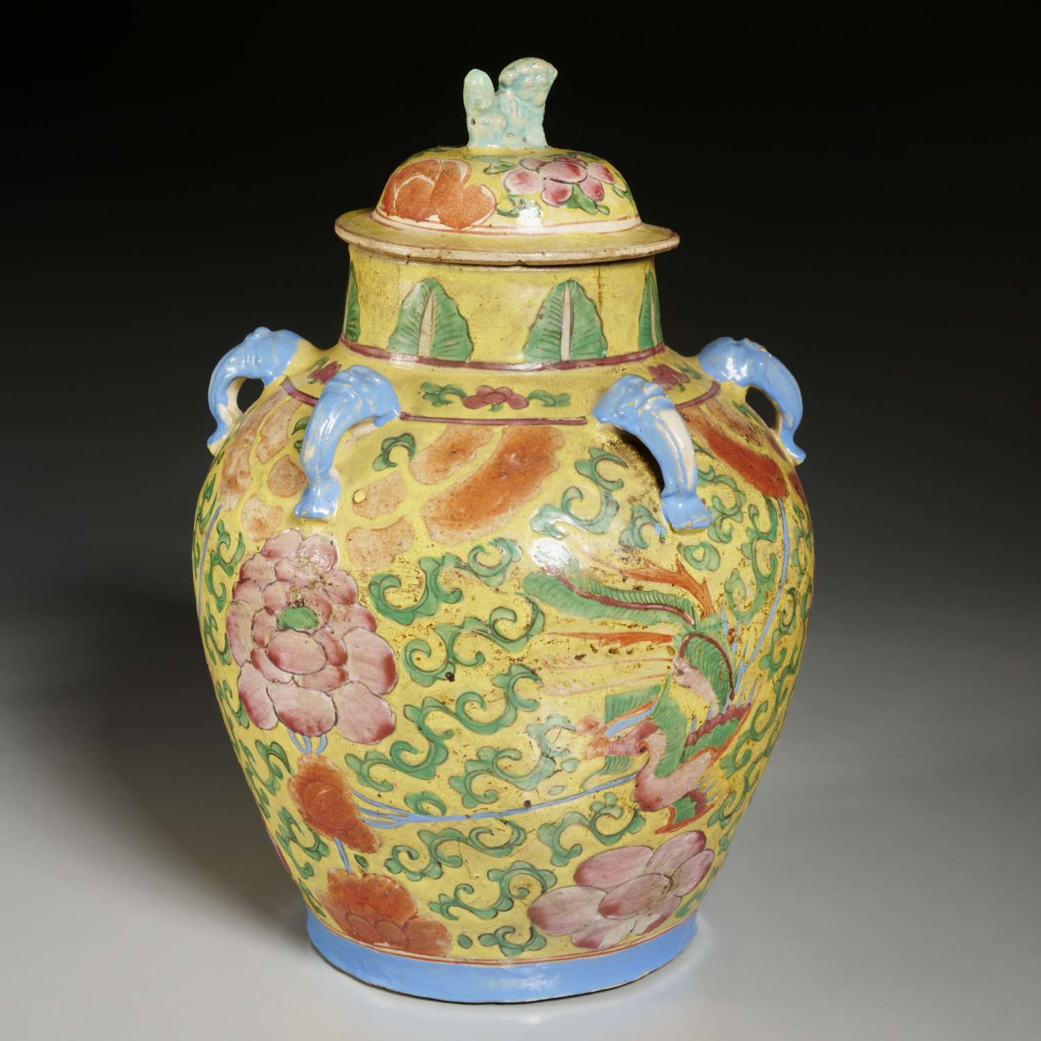 CHINESE MING STYLE GLAZED