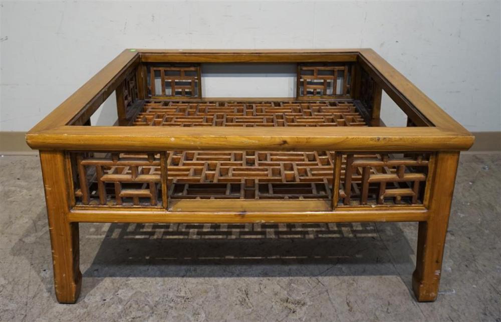 CHINESE MING STYLE TEAK SQUARE