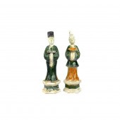 CHINESE MING TOMB FIGURESTwo L