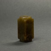CHINESE MINIATURE JADE CONG Ch