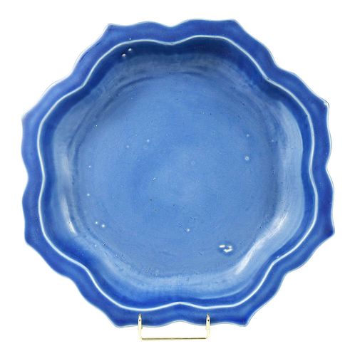 CHINESE MONOCHROME BLUE PORCELAIN