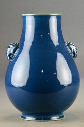 Chinese Monochrome Blue Porcel