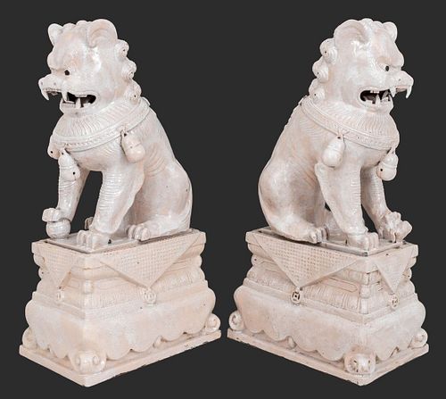 CHINESE MONUMENTAL CERAMIC FOO