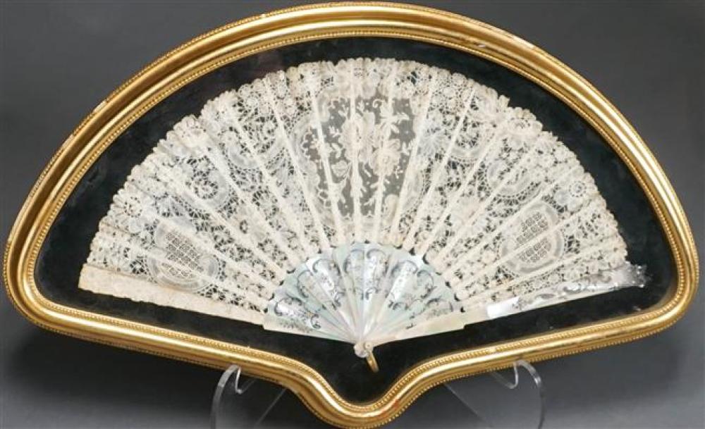 CHINESE MOTHER OF PEARL AND LACE