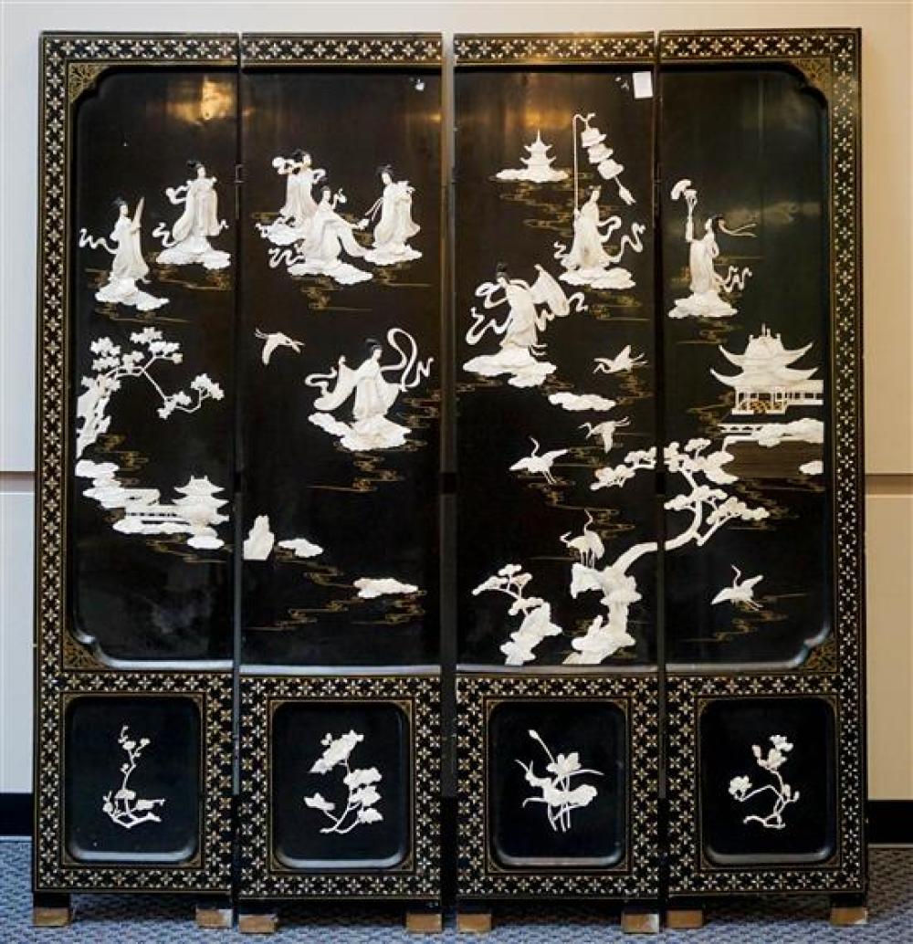CHINESE MOTHER-OF-PEARL GILT