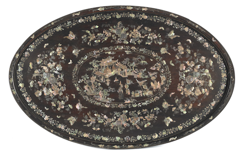 Chinese mother of pearl inlaid