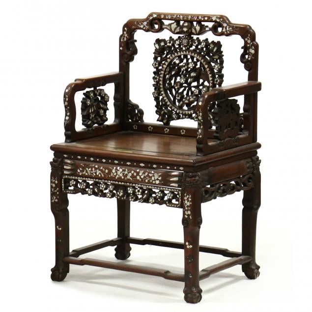 CHINESE MOTHER OF PEARL INLAID