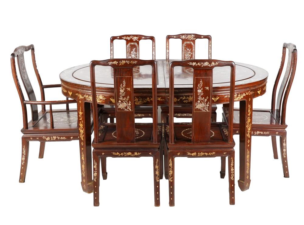 CHINESE MOTHER OF PEARL-INLAID