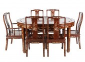 CHINESE MOTHER OF PEARL-INLAID