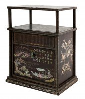 CHINESE MOTHER OF PEARL-INLAID