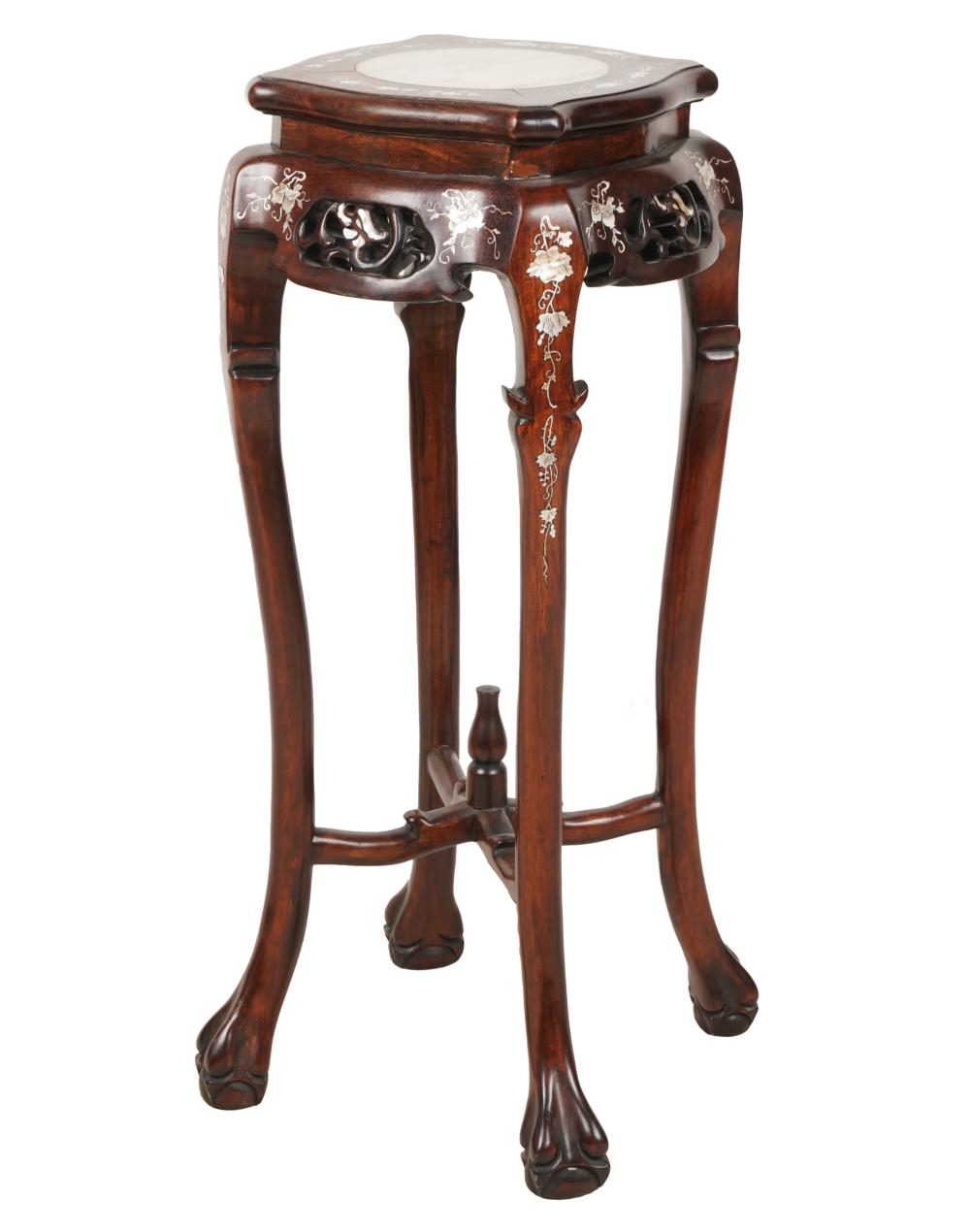 CHINESE MOTHER OF PEARL-INLAID