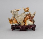 CHINESE MOTTLED CELADON JADEIT
