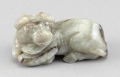 CHINESE MOTTLED JADE CARVING O