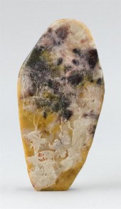 CHINESE MOTTLED SOAPSTONE MOUN