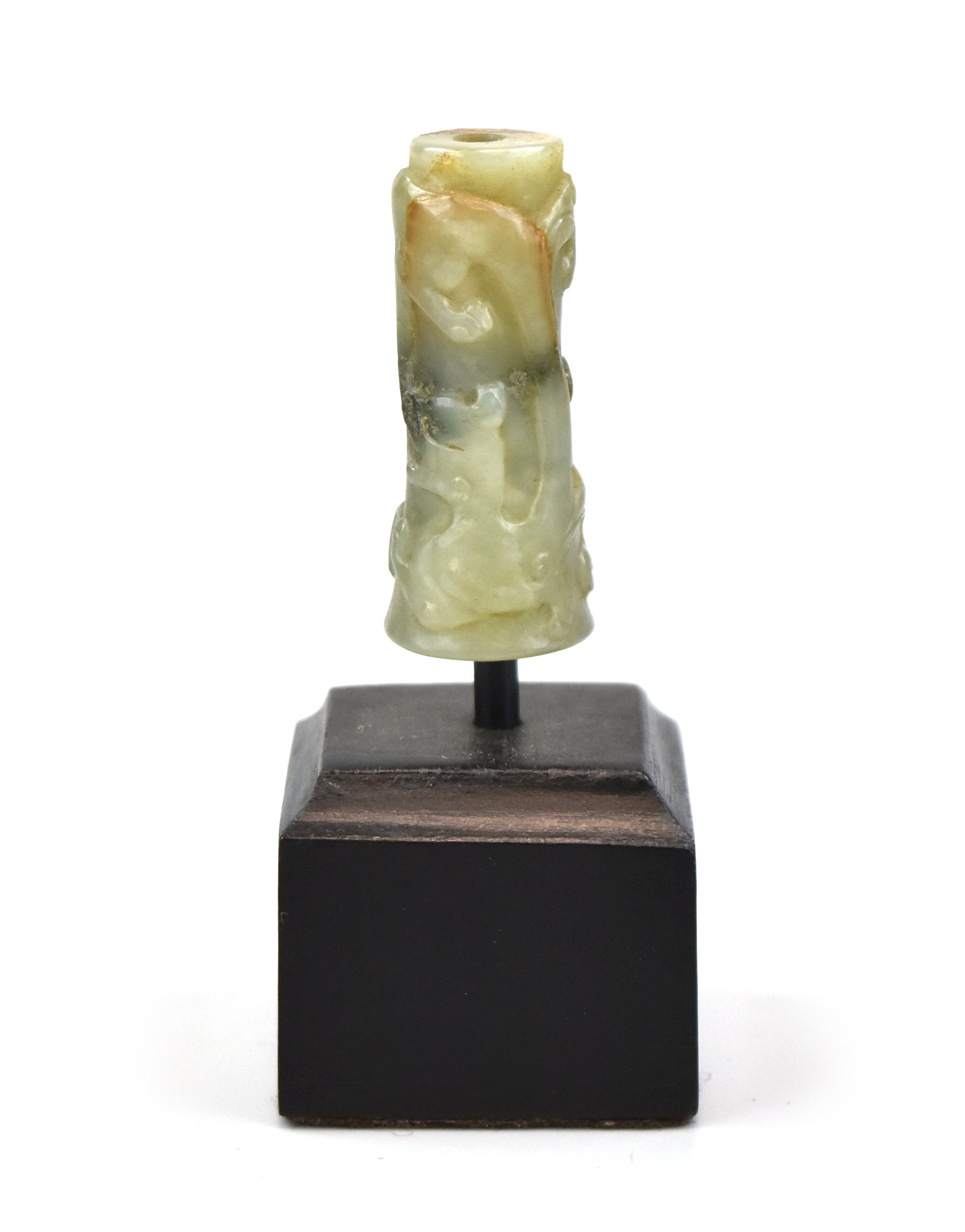 CHINESE MOUNTED JADE CHI-DRAGON