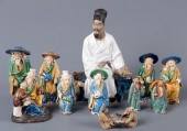 CHINESE MUD FIGURES, ELEVEN (1