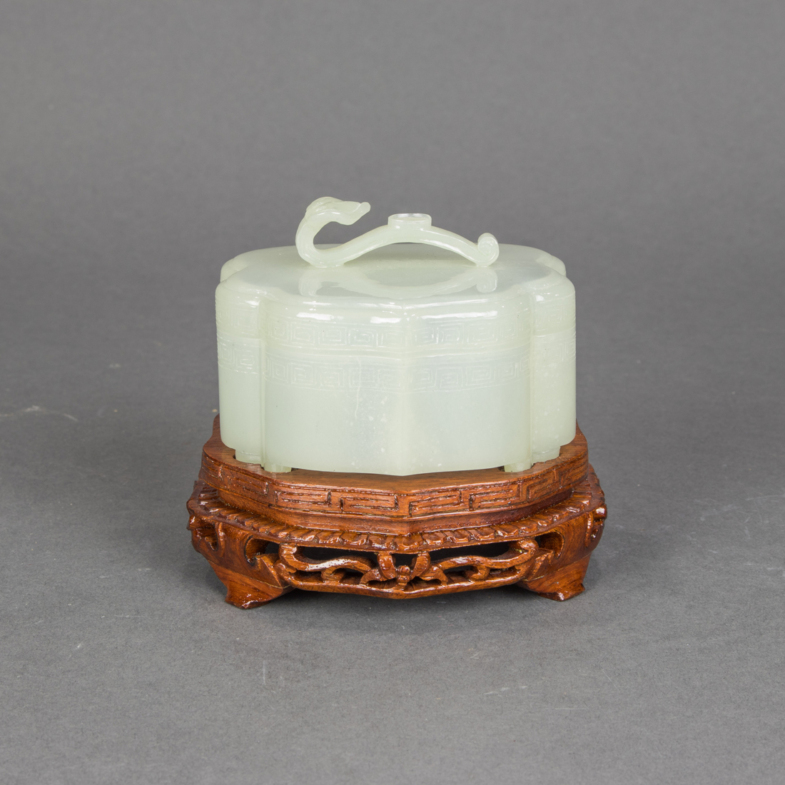 CHINESE MUGHAL STYLE WHITE JADE