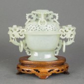 CHINESE MUGHAL STYLE WHITE JAD