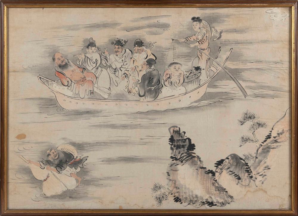 CHINESE MYTHOLOGICAL WATERCOLOR