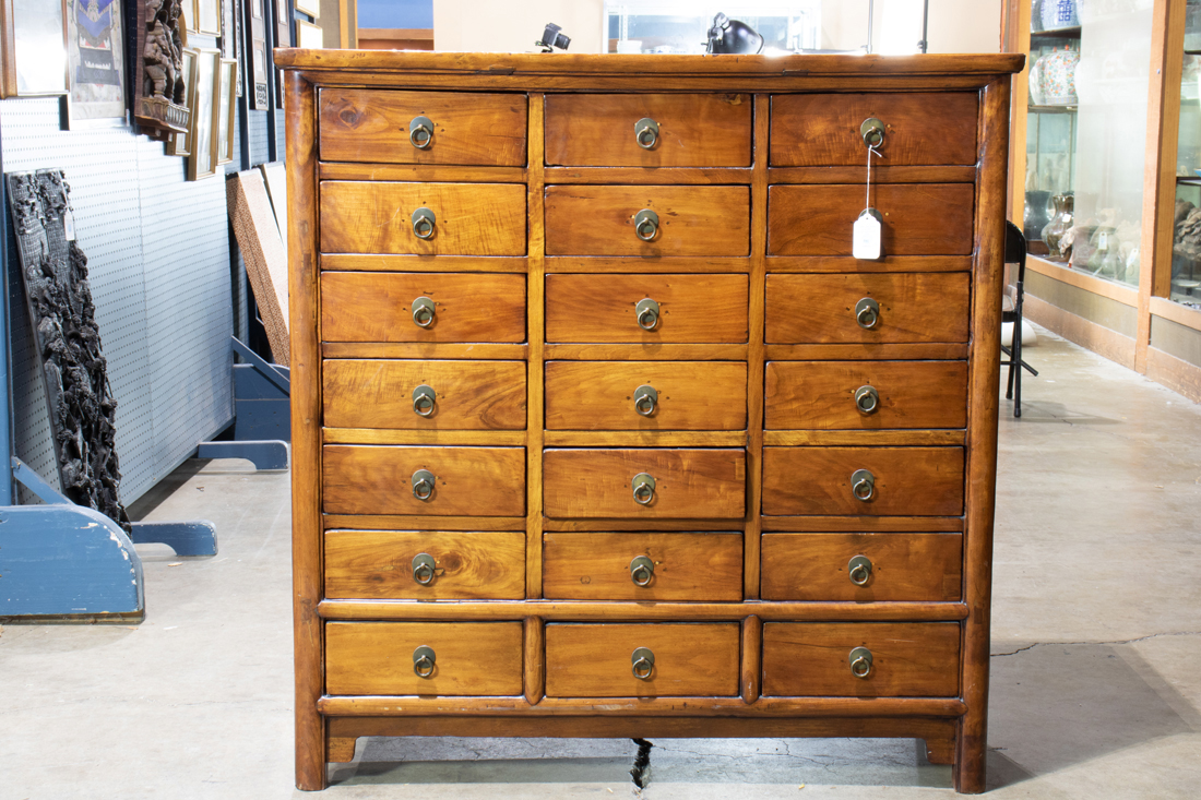 CHINESE NANMU APOTHECARY CABINET