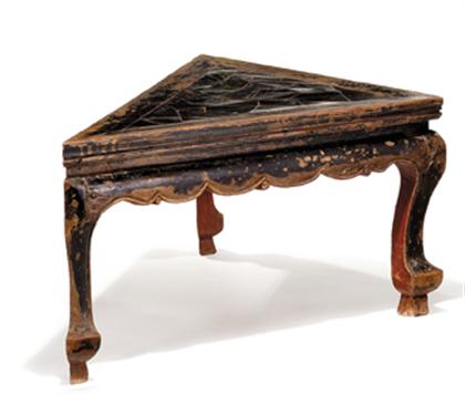 Chinese nanmu black lacquered