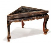 Chinese nanmu black lacquered