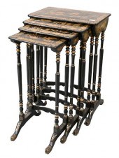 CHINESE NEST OF FOUR TABLES, O