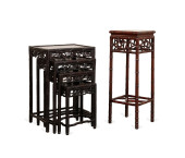 CHINESE NESTING TABLES AND PLA