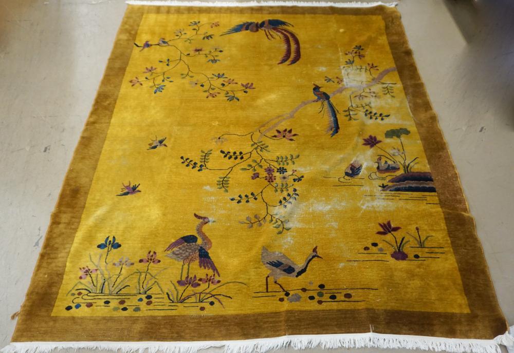 CHINESE NICHOLS RUG, 11 FT 2 IN X 8