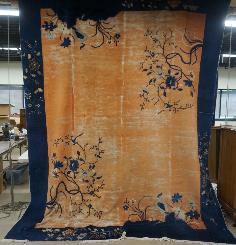 CHINESE NICHOLS RUG, 11 FT 5 IN X 8